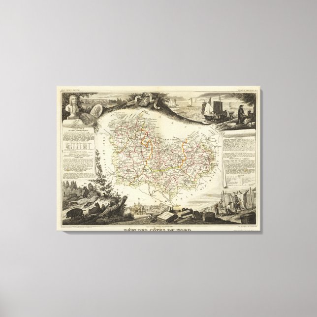 Nordodaten Leinwanddruck (Vorderseite)