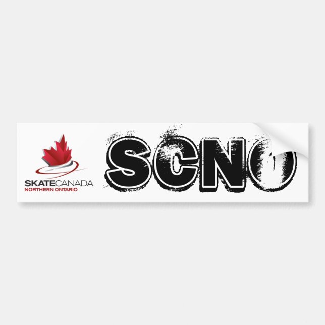 Nordontario Logo Skate-Kanadas Autoaufkleber (Vorne)