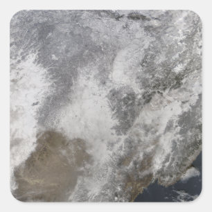 Nordost-China Quadratischer Aufkleber