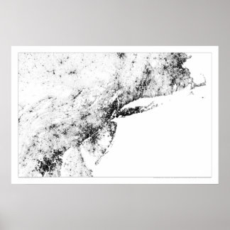 Nordost Korridor Census Dotmap Poster