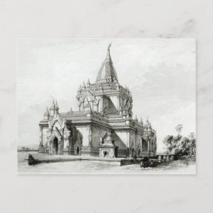 Nordöstliche Sicht auf den Gaudapalen Tempel in Pa Postkarte