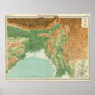 Nordöstlicher Abschnitt Indiens Poster