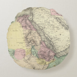 Nordöstliches Blatt Afrikas Rundes Kissen