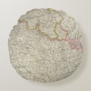 Nordöstliches Frankreich Rundes Kissen