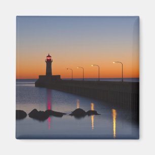 Nordpier-Leuchtturm in Duluth, Minnesota, Magnet