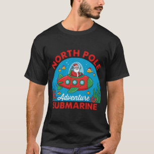 Nordpol-Abenteuer-U-Boot Lustiges Weihnachten für T-Shirt