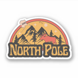 Nordpol, Alaska Aufkleber