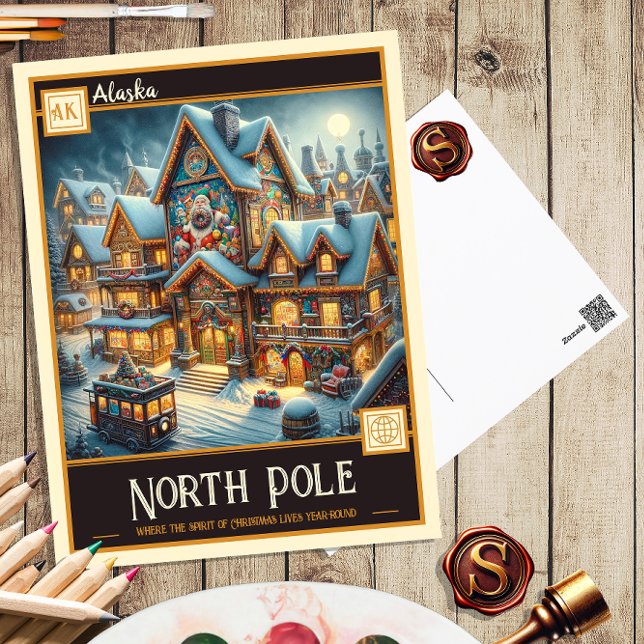 Nordpol, Alaska | Vintage Postkarte (Von Creator hochgeladen)