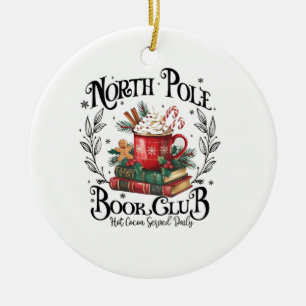 Nordpol Buchclub Heiße Schokolade Weihnachten Keramik Ornament