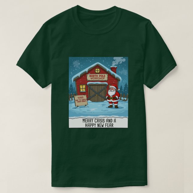 Nordpol Cartoon Lustig T-Shirt (Design vorne)