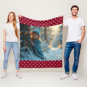 Nordpol-Elf im Winter Fleecedecke