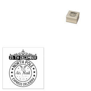 Nordpol-Express Luftpost Gummistempel