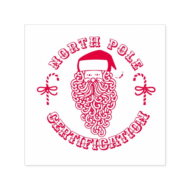 Nordpol Genehmigung durch den Weihnachtsmann mit Z Permastempel (Design)
