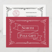 Nordpol-Geschenkgutschein Rot & Weiß