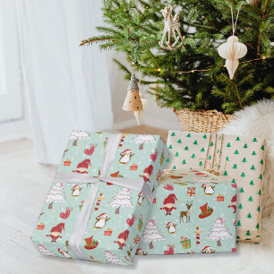 Nordpol-Pinguinfreunde Geschenkpapier