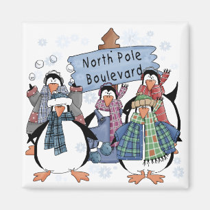 Nordpol-Pinguint-shirts und -geschenke Magnet