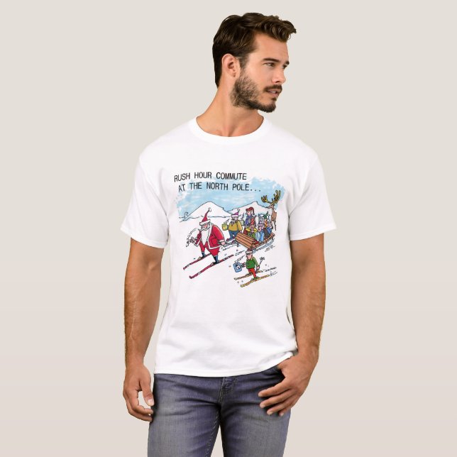 Nordpol Rush Hour White T - Shirt (Vorne ganz)