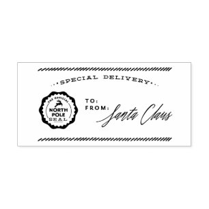 Nordpol spezielles Delviery von Sankt-Briefmarke Gummistempel
