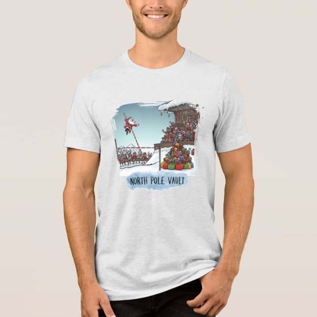 Nordpol-Sprung Tri-Blend Shirt (Vorderseite)