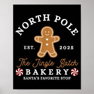 Nordpol-Weihnachten Die Jingle-Charge-Bäckerei-San Poster