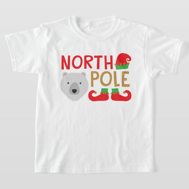 Nordpol Weihnachten T-Shirt (Ablage )