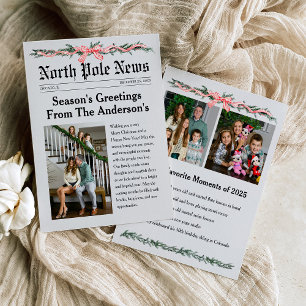 Nordpol-Zeitung Weihnachtsfoto-Karte