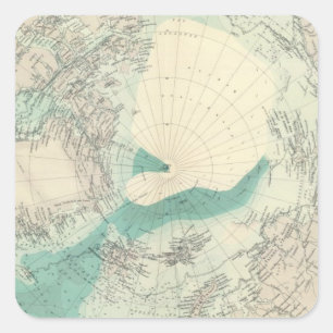 Nordpolargebiete Quadratischer Aufkleber