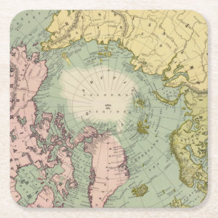 Nordpolargebiete Rechteckiger Pappuntersetzer