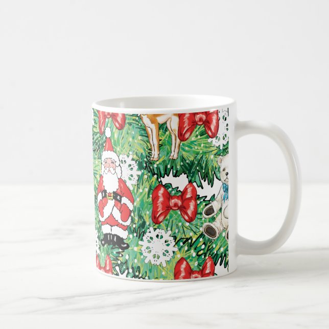 Nordpolthemenorientierte Miniverzierungen auf Kaffeetasse (Rechts)