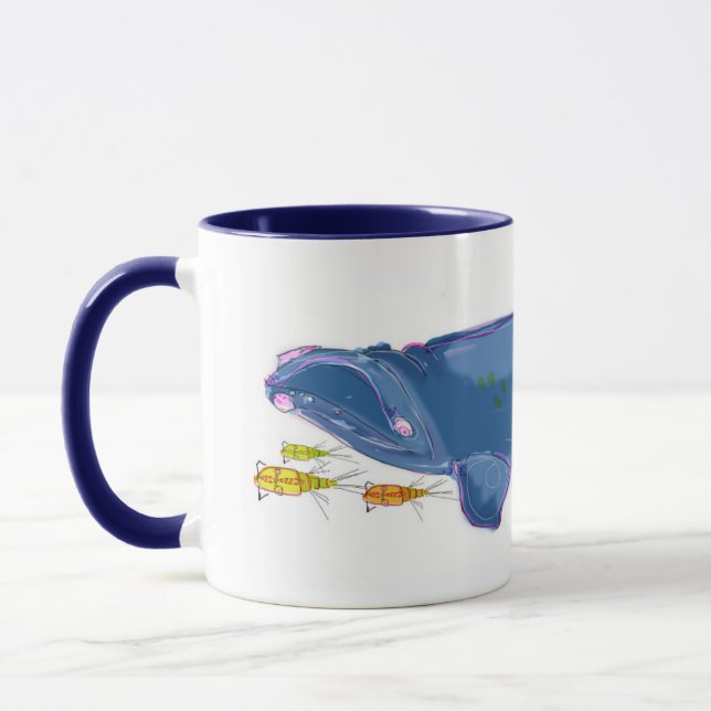 "Nordrechter Wal atlantiks" 11oz kombinierte Tasse (Links)