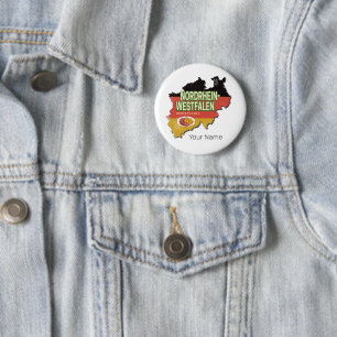 Nordrhein-Westfalen Deutschland Retro NRW Souvenir Button