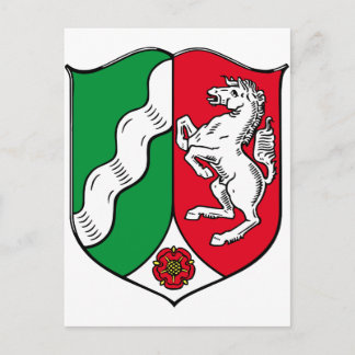 Nordrhein-Westfalen (Deutschland) Wappen-Coat Postkarte