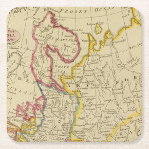 Nordrussland in Europa Rechteckiger Pappuntersetzer