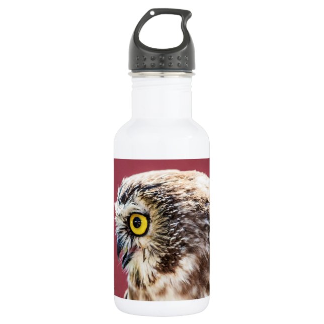 Nordsäge-Weiß-Portrait Trinkflasche (Vorderseite)