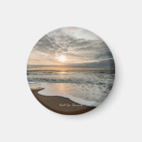 Nordsee, Dänemark malerischer Sonnenuntergang,