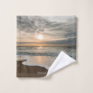 Nordsee, Dänemark malerischer Sonnenuntergang, Waschlappen