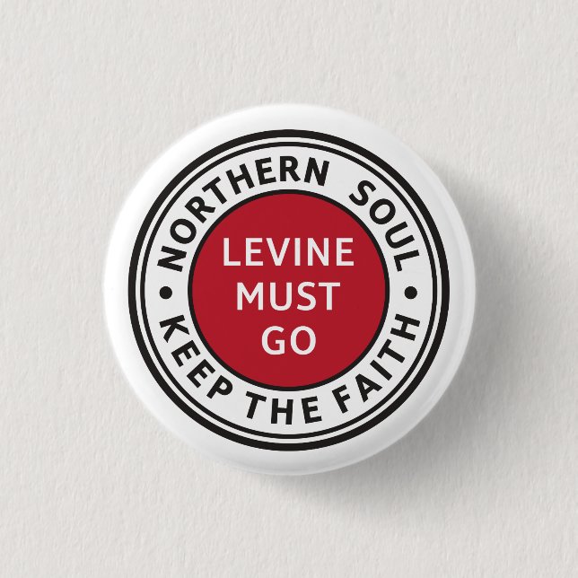 NordSoul. Behalten Sie den Glauben. Levine muss Button (Vorderseite)