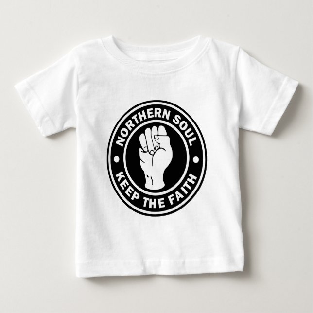 NordSoul Logoschwarzes Baby T-shirt (Vorderseite)