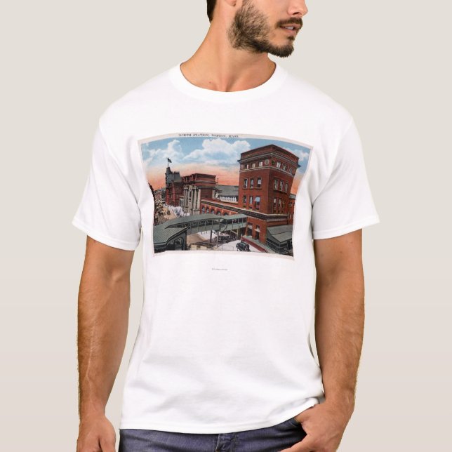 Nordstation - Eisenbahn-Depot T-Shirt (Vorderseite)