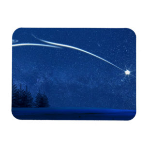 Nordstern über dem Wald Magnet