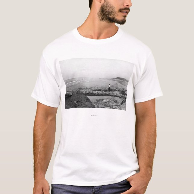 Nordstrand, WA natürlicher Fuß-Brücken-Strand T-Shirt (Vorderseite)