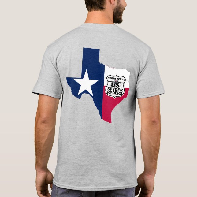 Nordtexas Kapitel - Staat Texas RWB 2S T-Shirt (Rückseite)