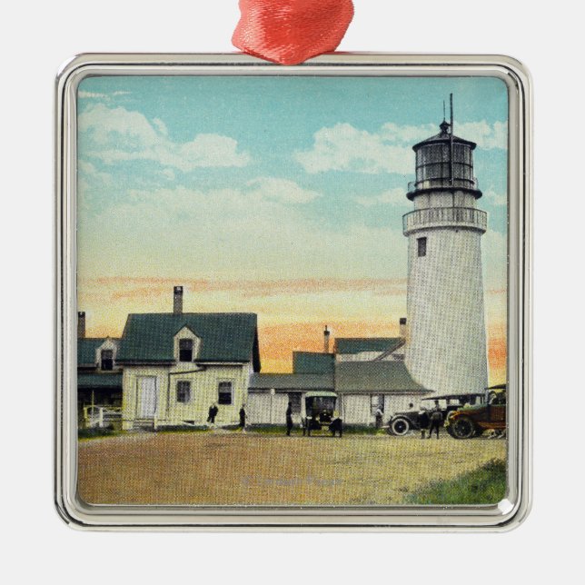 NordTruro Hochland-Leuchtturm-Ansicht Ornament Aus Metall (Vorne)