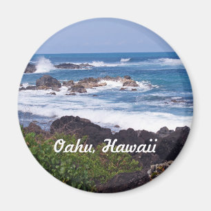 Nordufer auf der Insel von Oahu in Hawaii Magnet