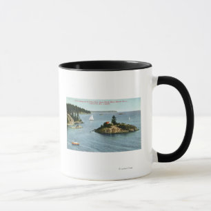 Nordufer-Marine-Antriebs-Ansicht des Punkt-Graus Tasse