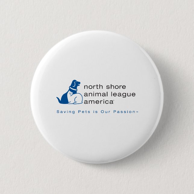 Nordufer-Tierliga gebrandmarkt Button (Vorderseite)