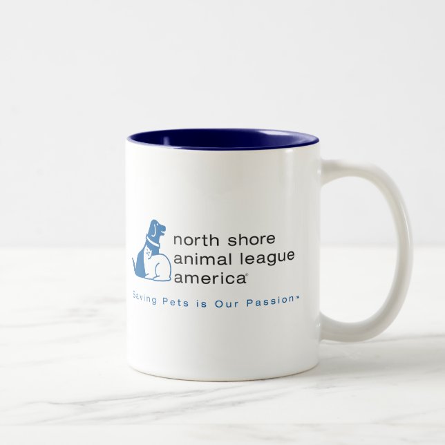 Nordufer-Tierliga gebrandmarkt Zweifarbige Tasse (Rechts)