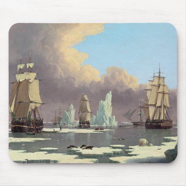 Nordwal-Fischerei: "Schwan" u. "Isabella " Mousepad (Vorne)