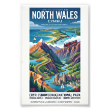Nordwales-Reiseposter