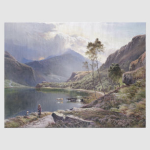 Nordwales See Kühe Schäfer UK Tissuepapier Seidenpapier